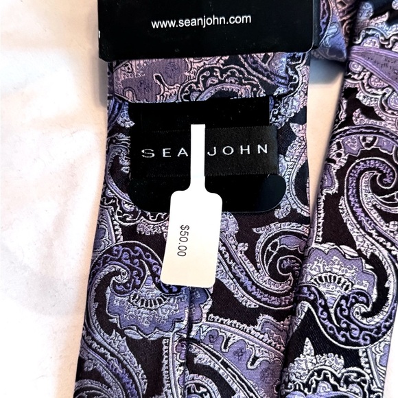 👔 Exquisite Rare Vintage Sean John Silk Men’s Tie - Never Worn, New with Tags ✨ - Picture 6 of 16